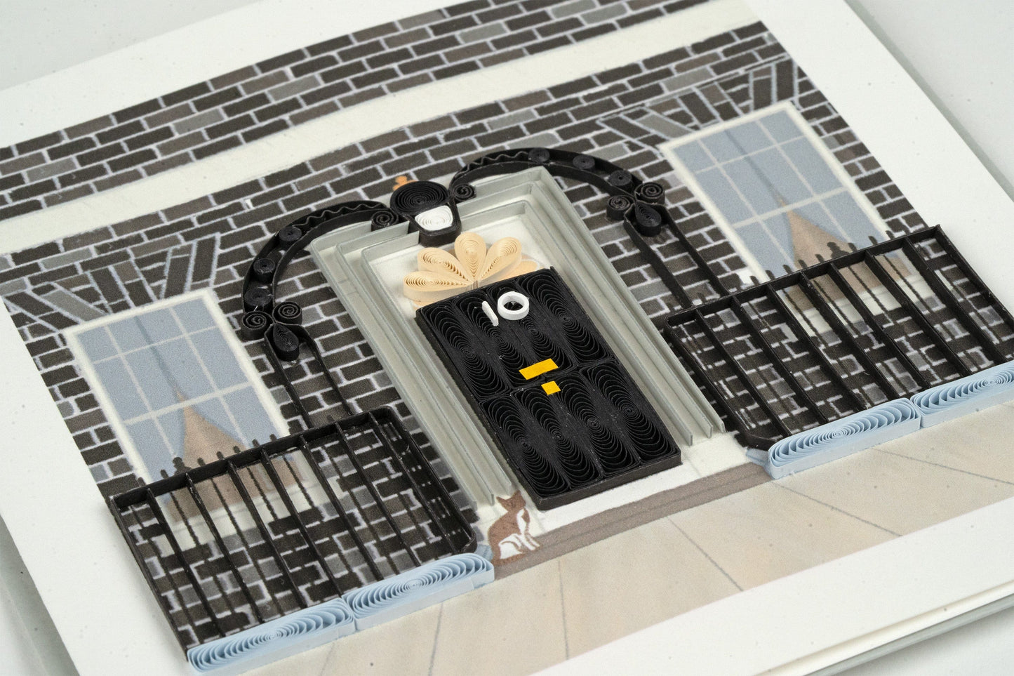 10 Downing Street Quilling Card