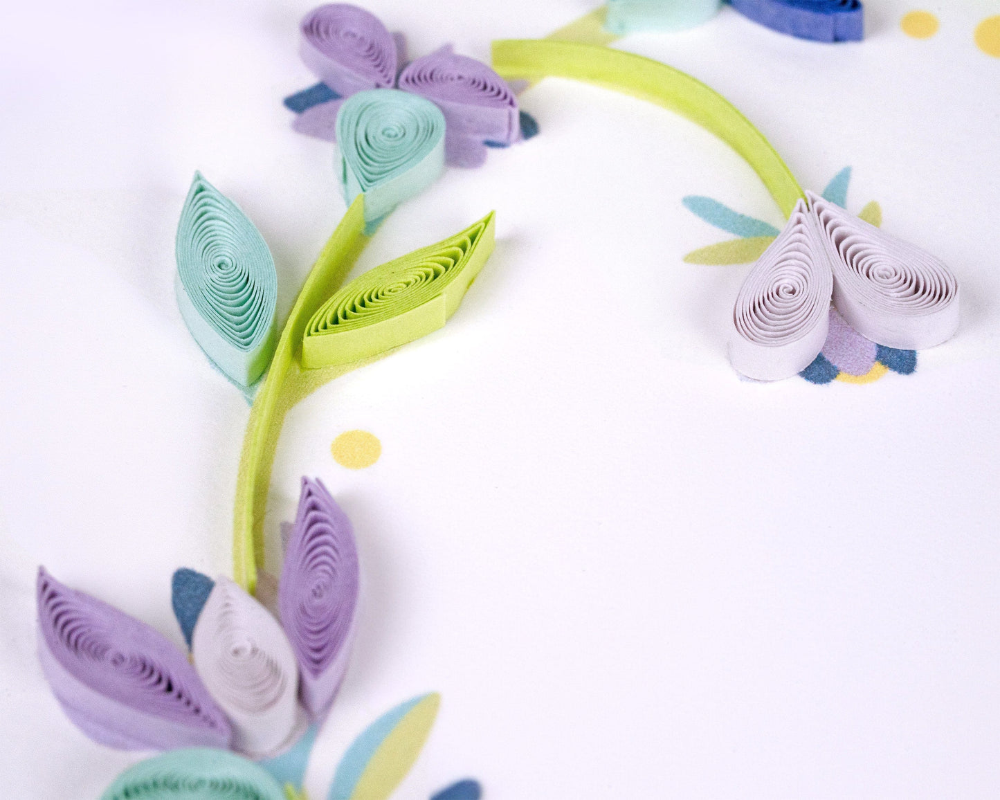 Quilled 25th Wedding Anniversary Card 7143253803087