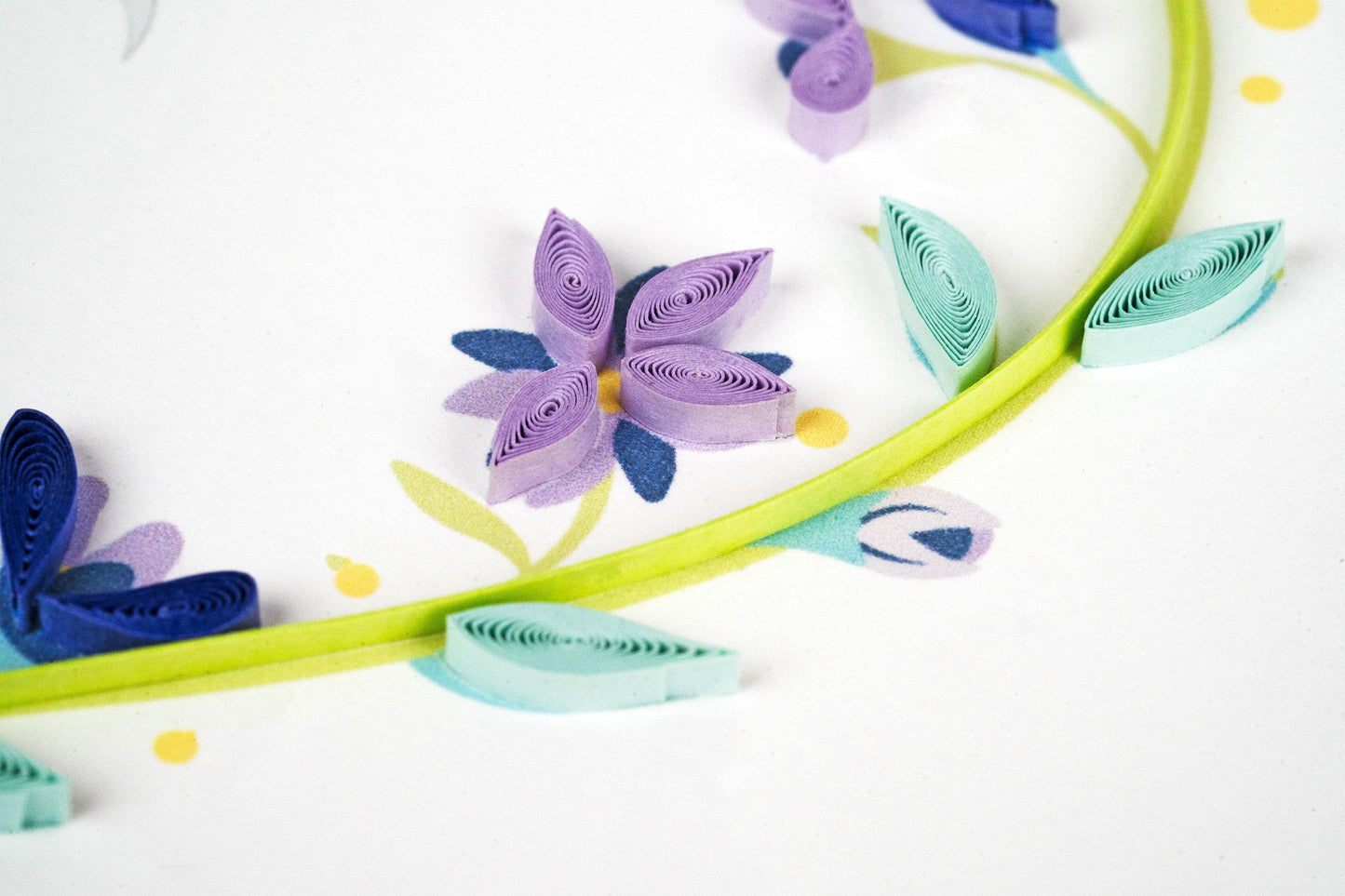 25th Wedding Anniversary Quilling Card