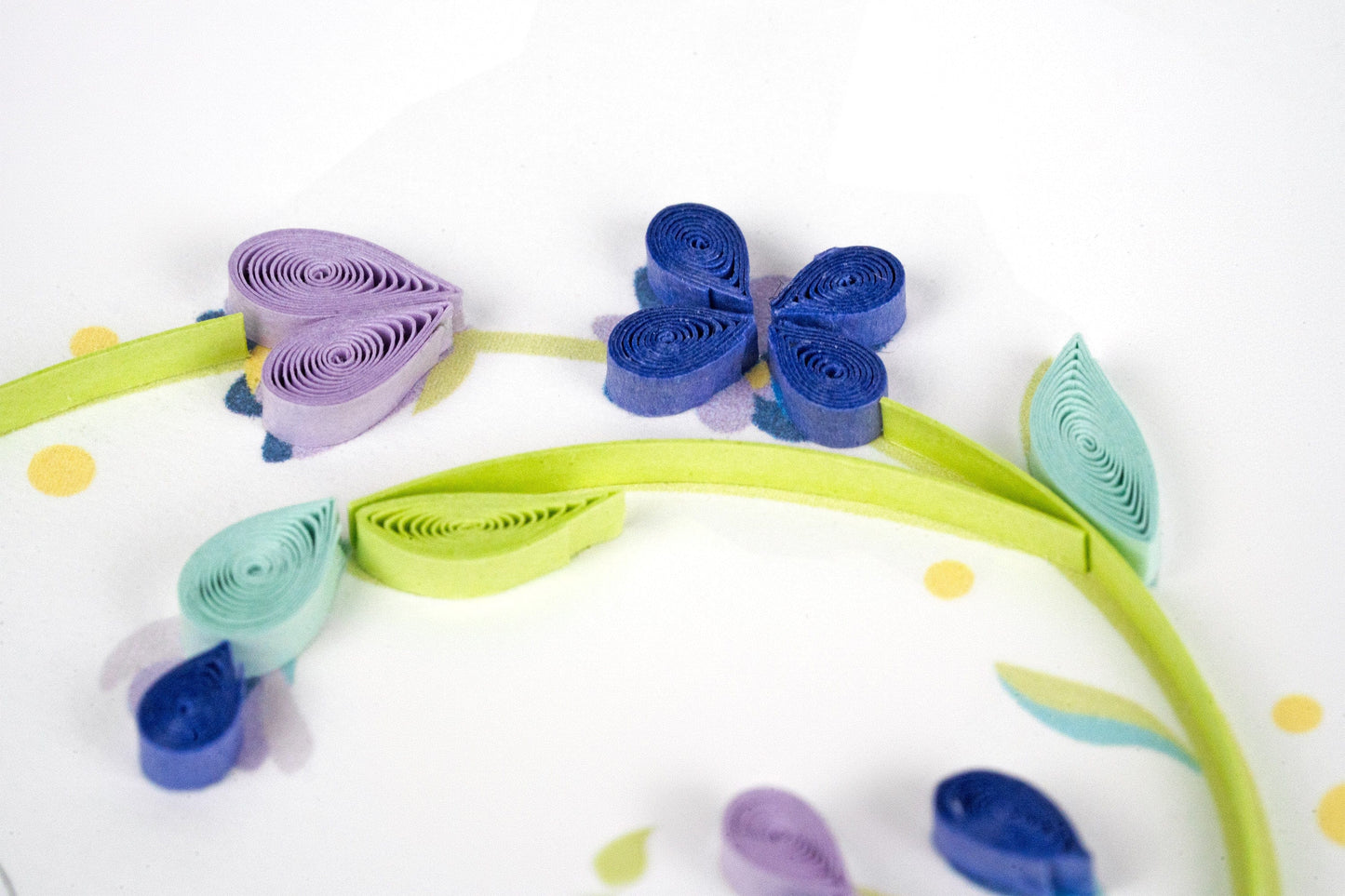 Quilled 25th Wedding Anniversary Card 7143253803087