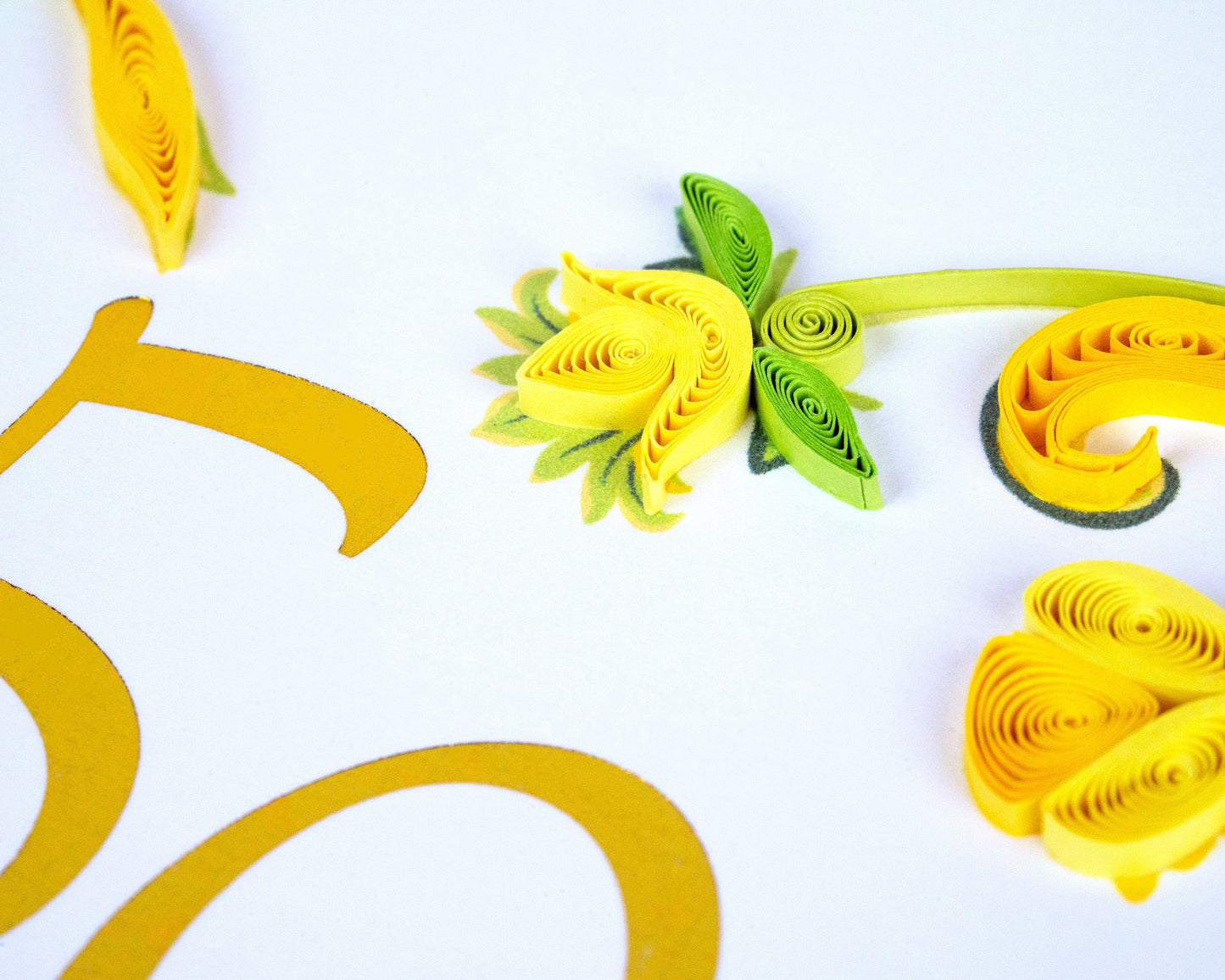 50th Wedding Anniversary Quilling Card