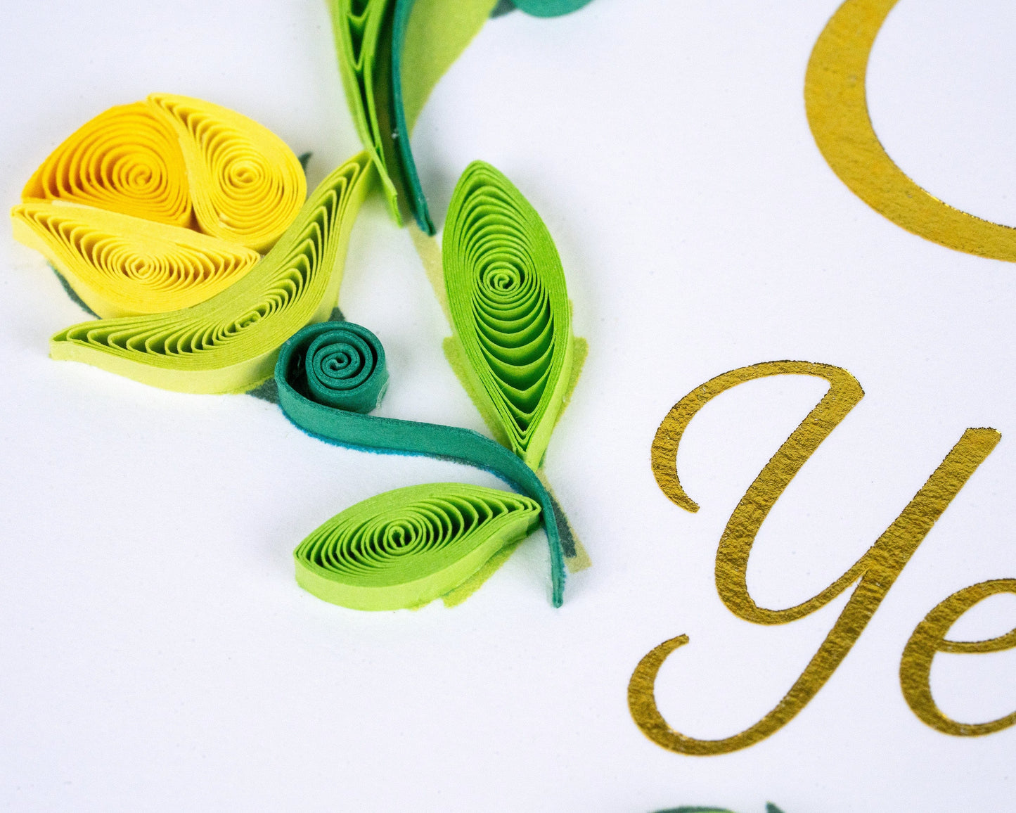 Quilled 50th Wedding Anniversary Card 7143253770319