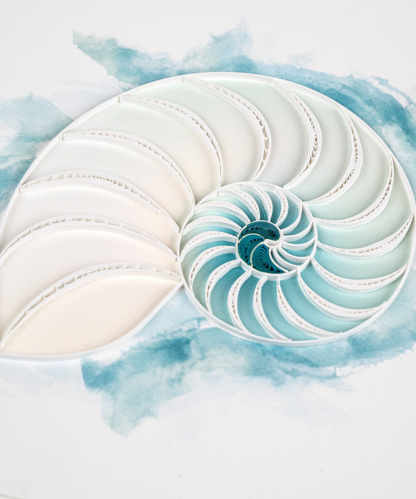 Abstract Nautilus Quilling Card