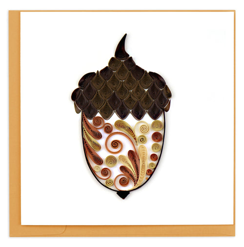 Acorn Quilling Card