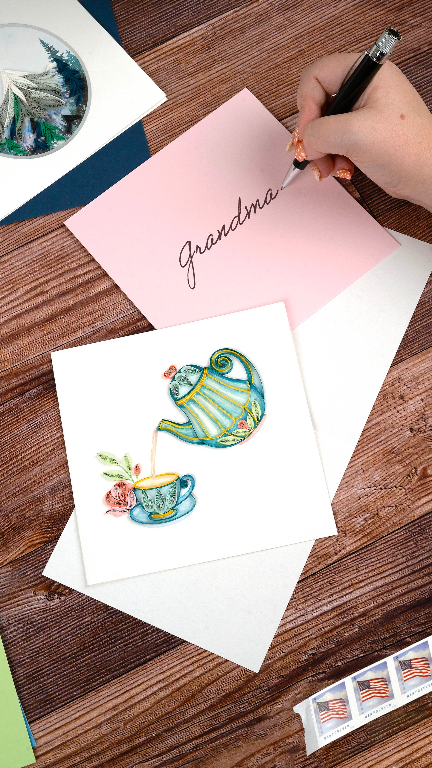 Afternoon Tea Quilling Card