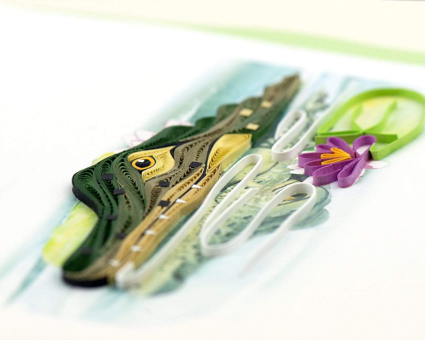 Alligator Quilling Card