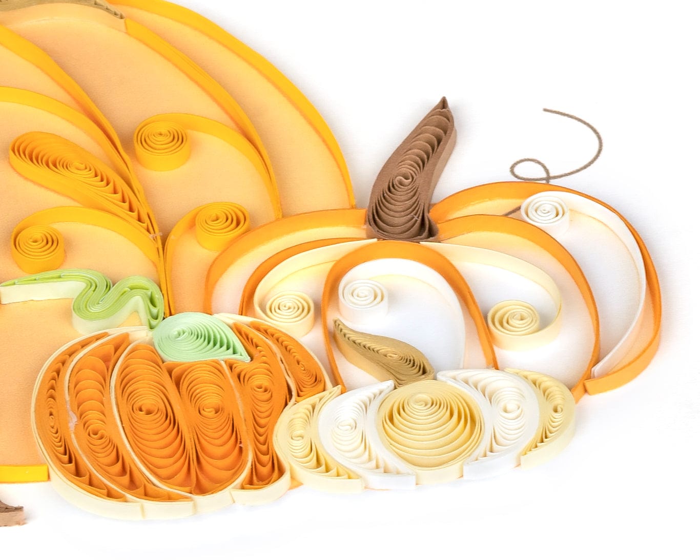 Assorted Pumpkins Quilling Card
