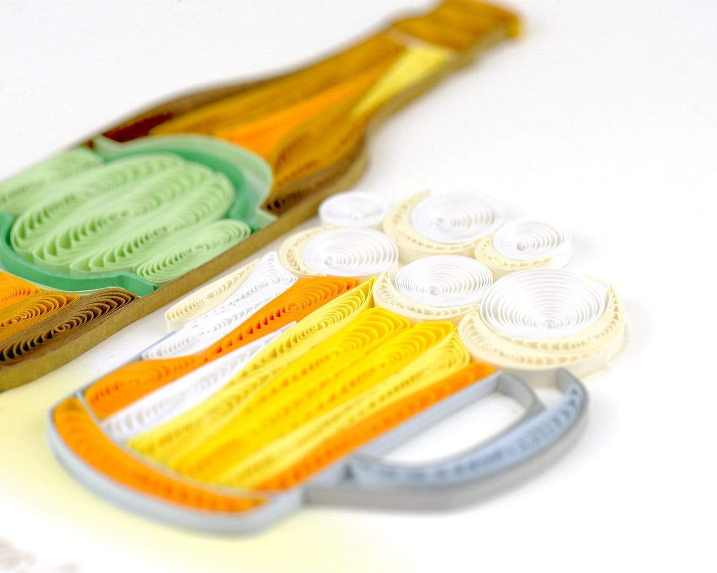 Birthday Beer Quilling Card