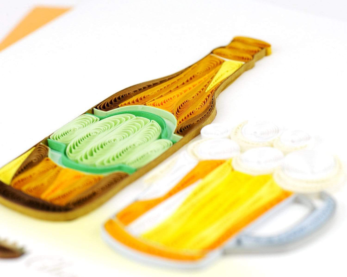 Birthday Beer Quilling Card