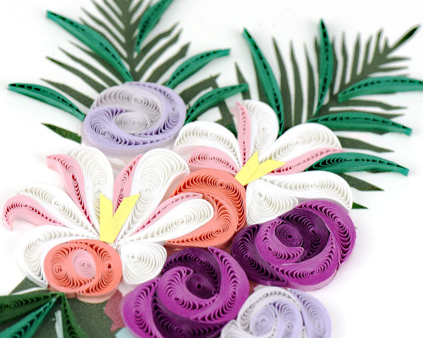 Birthday Flower Vase Quilling Card