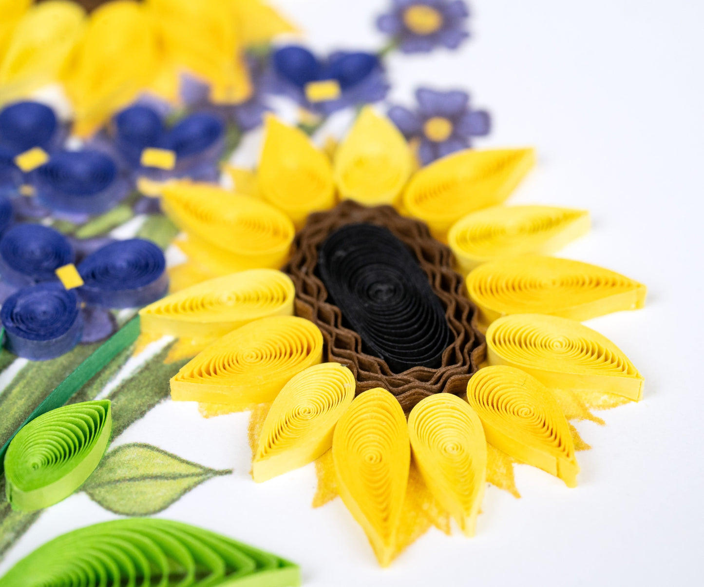 Birthday Sunflower Bouquet Quilling Card