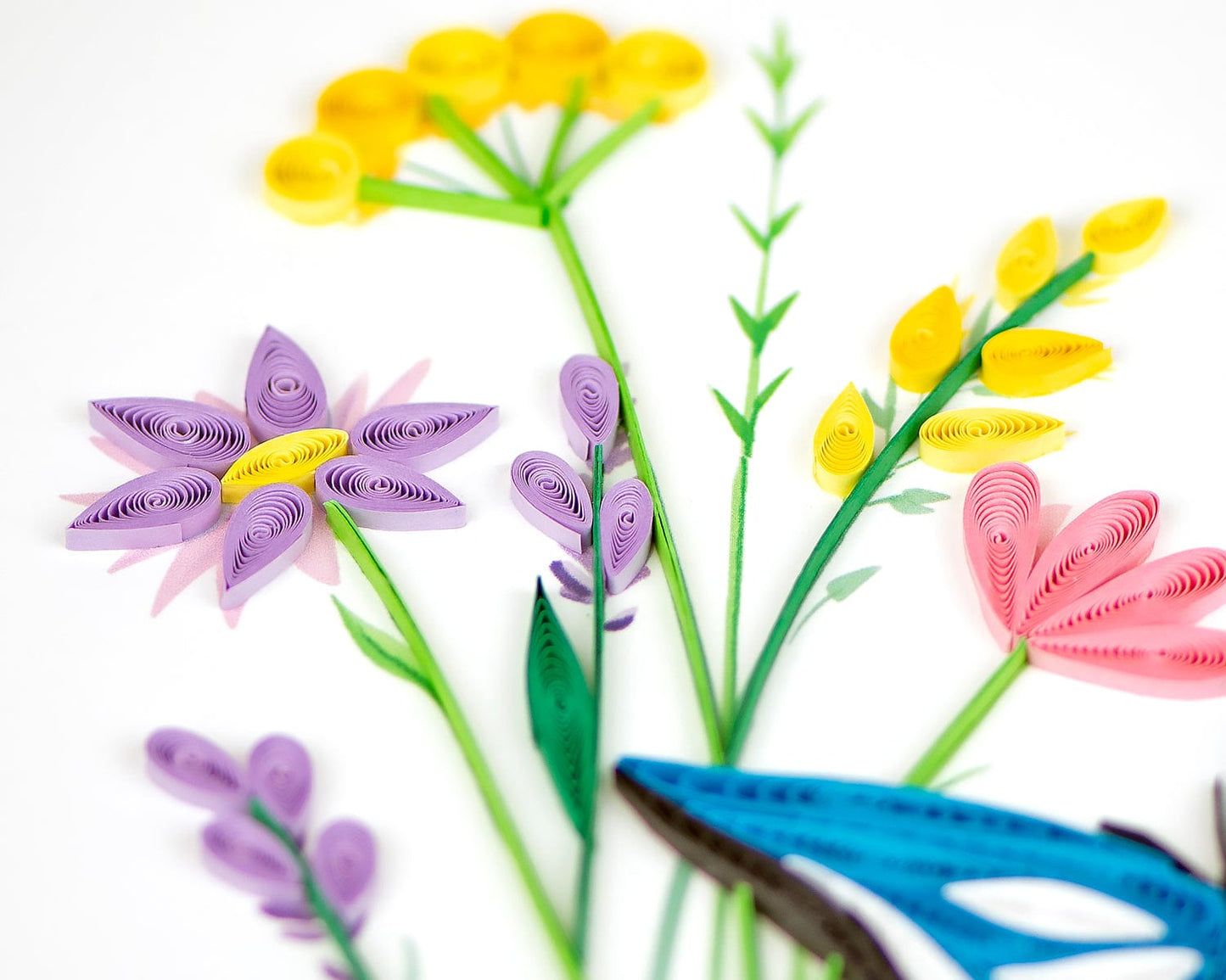 Butterfly & Wildflowers Quilling Card