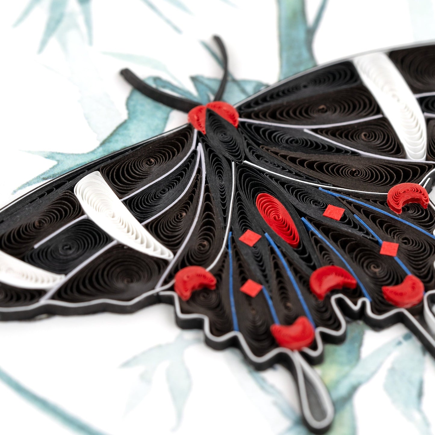 Butterfly on Bamboo Quilling Card