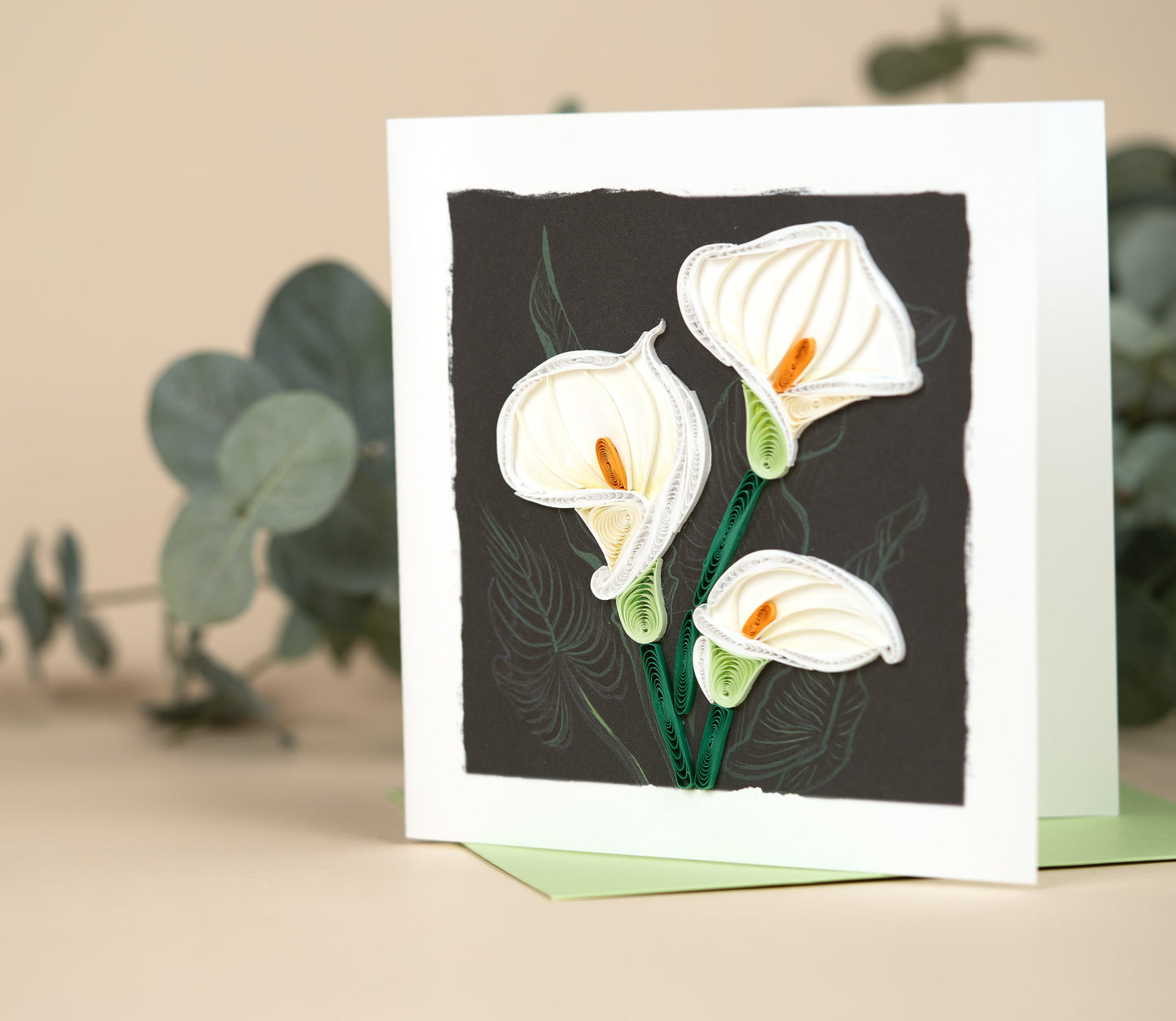 Calla Lily Quilling Card