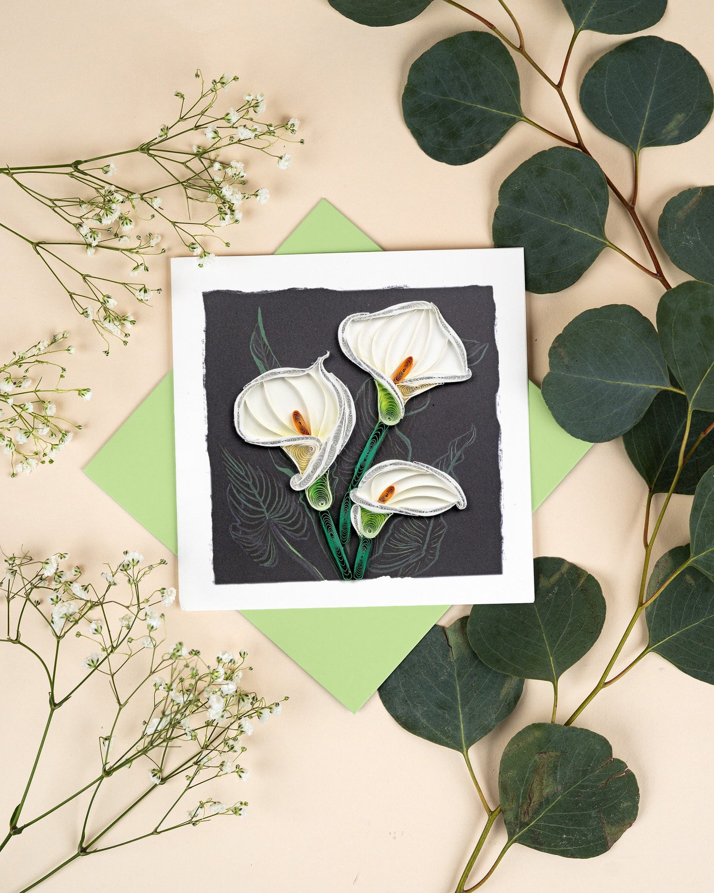 Calla Lily Quilling Card