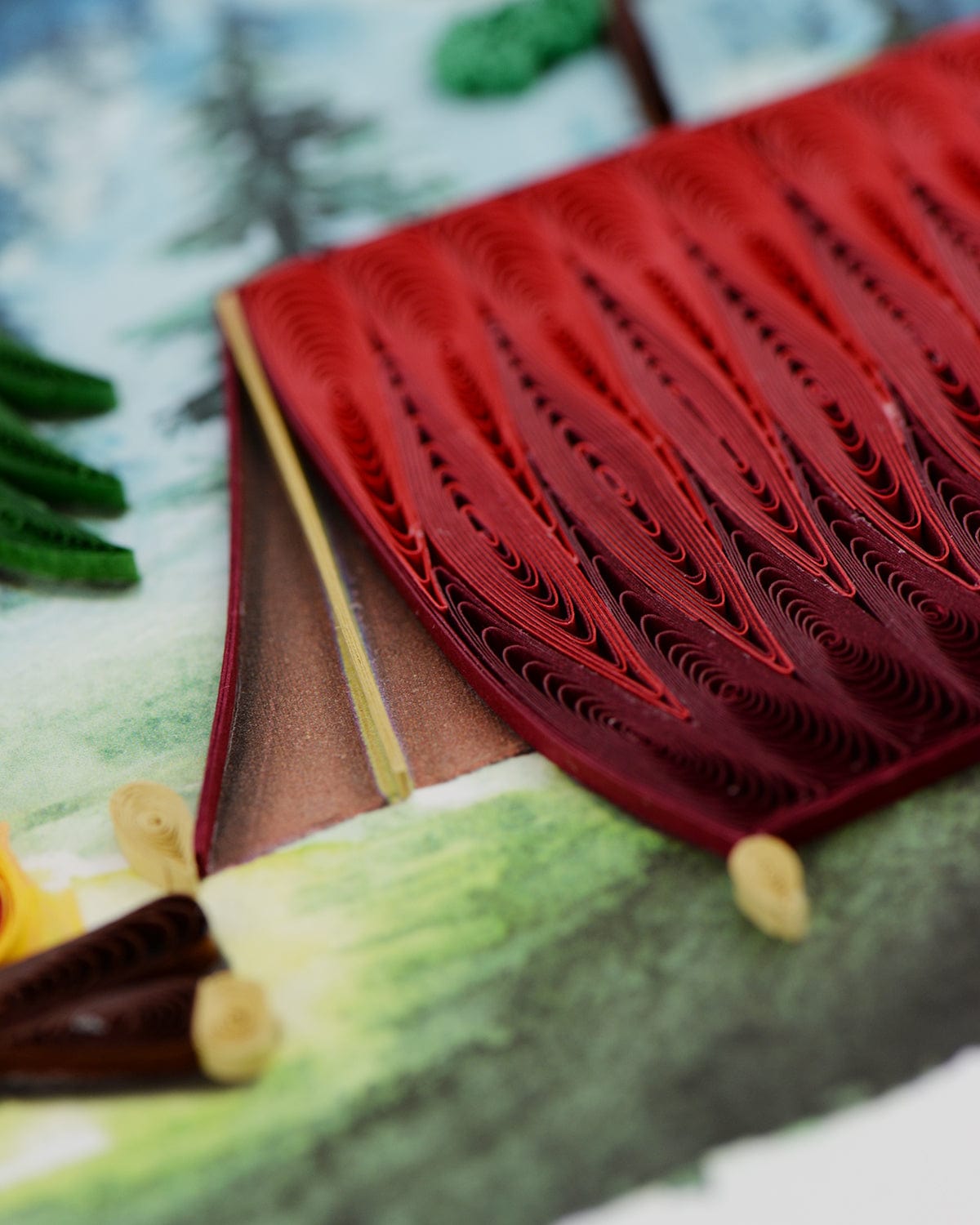 Quilled Camping Greeting Card 4785732255823