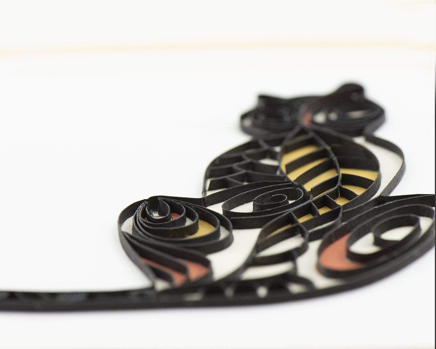 Cat Silhouette Quilling Card