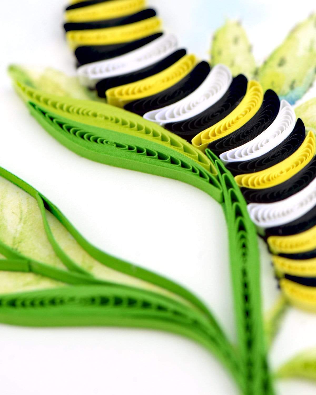 Caterpillar Quilling Card