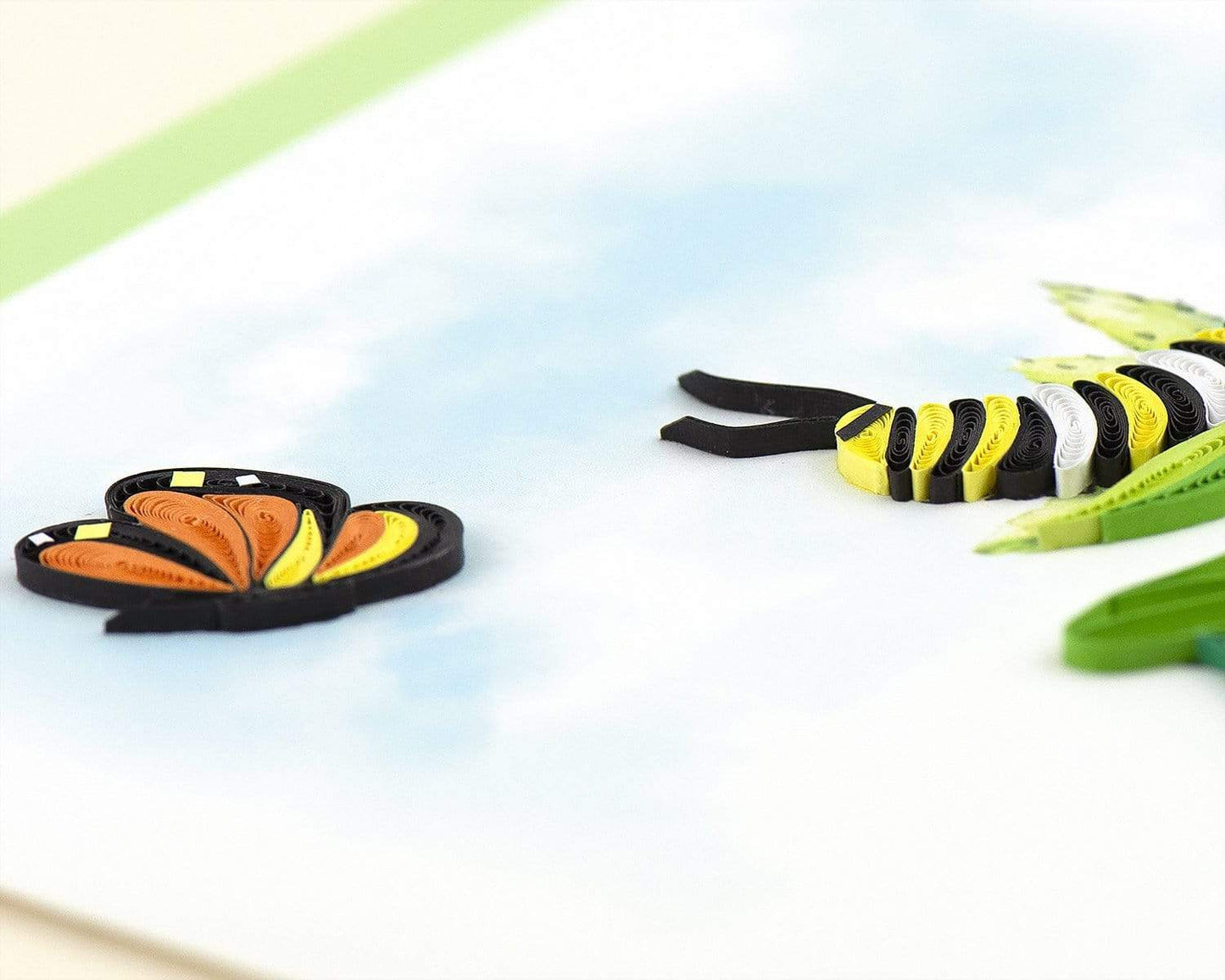 Caterpillar Quilling Card