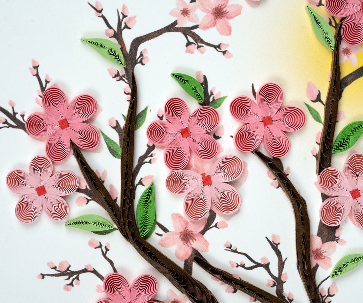 Cherry Blossoms Quilling Card