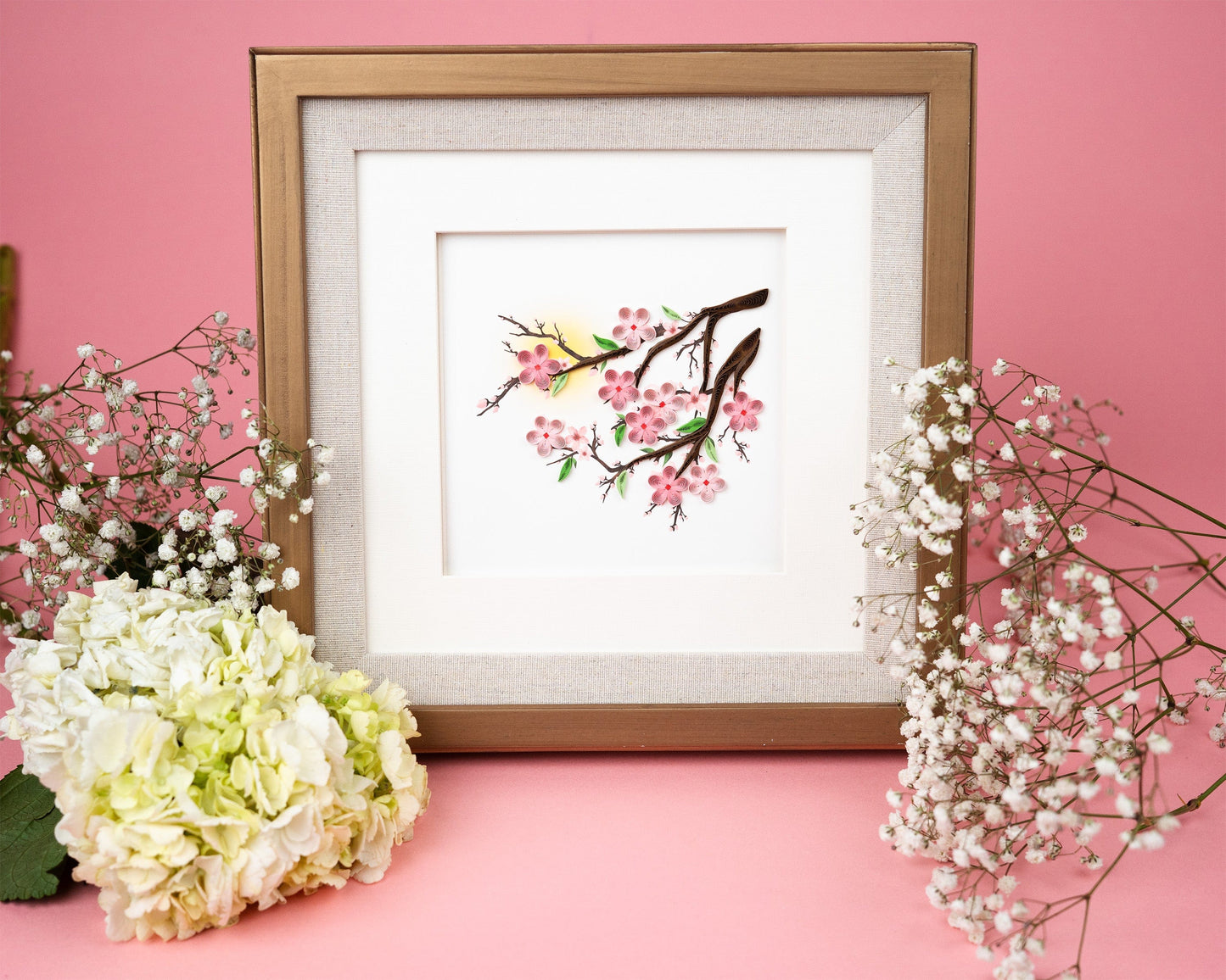 Cherry Blossoms Quilling Card