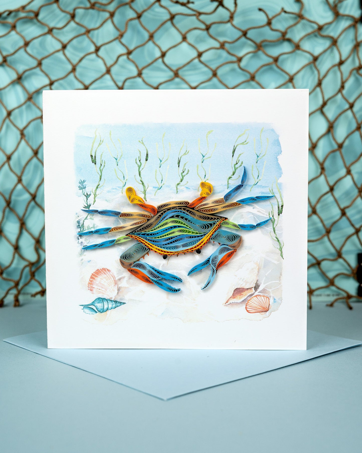 Chesapeake Blue Crab Quilling Card