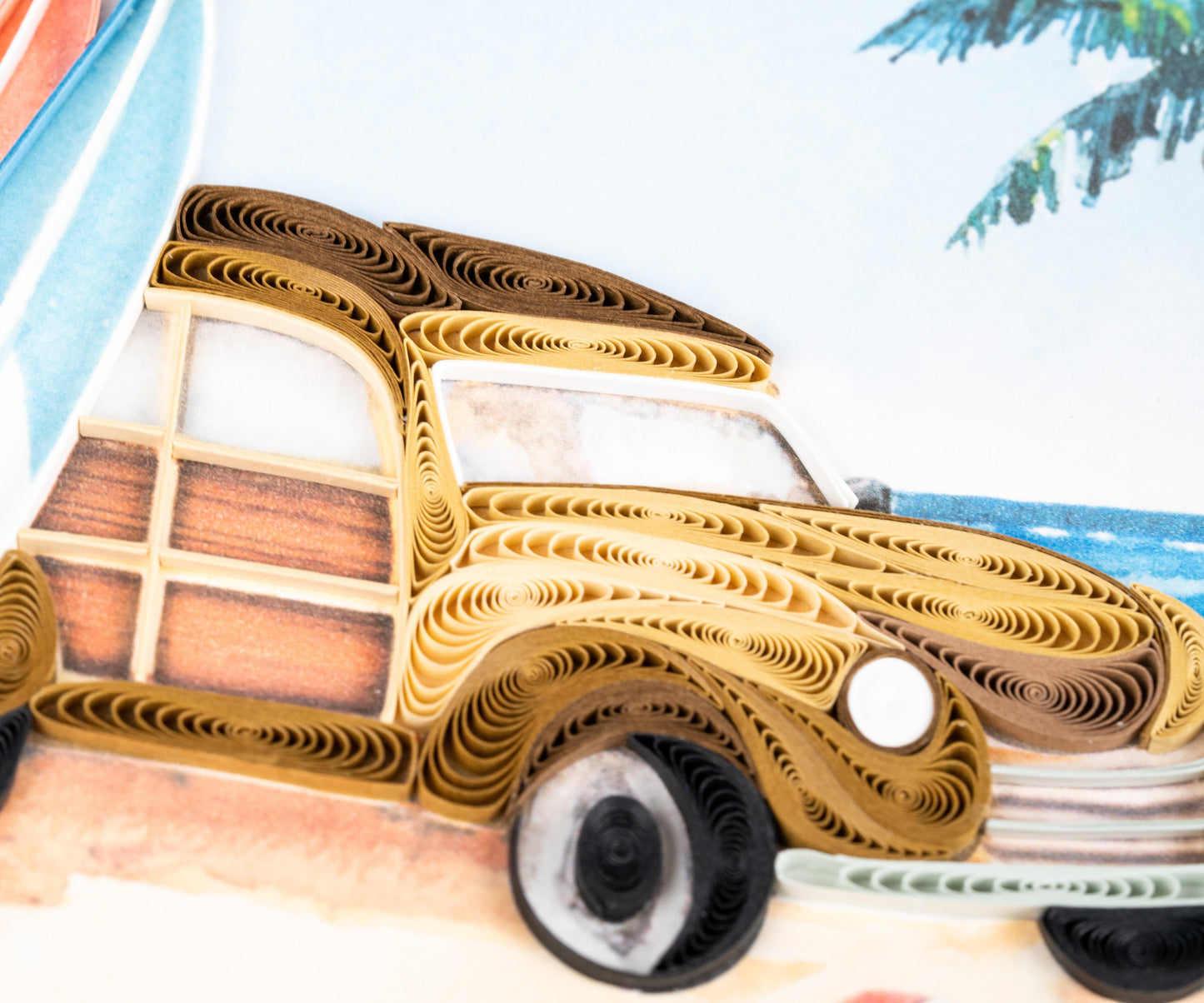 Classic Woodie Quilling Card