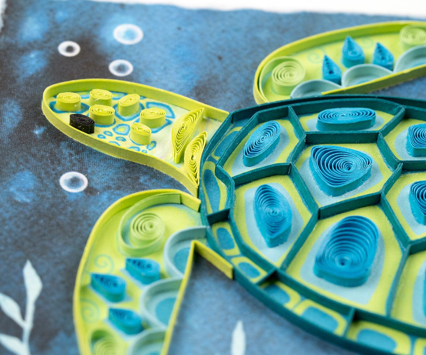 Decorative Sea Turtle Quilling Card