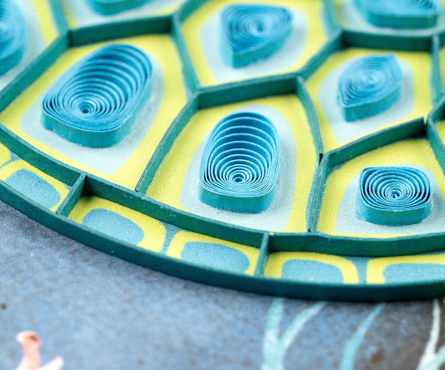 Decorative Sea Turtle Quilling Card