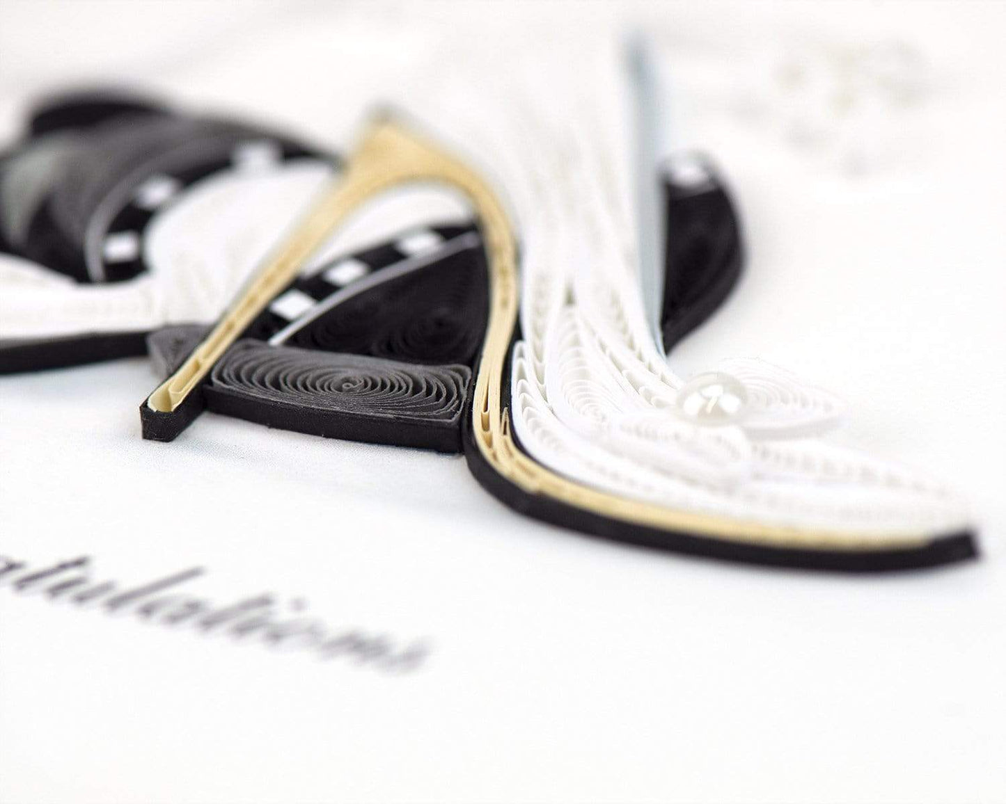 Quilled First Dance Wedding Card 1496130060367