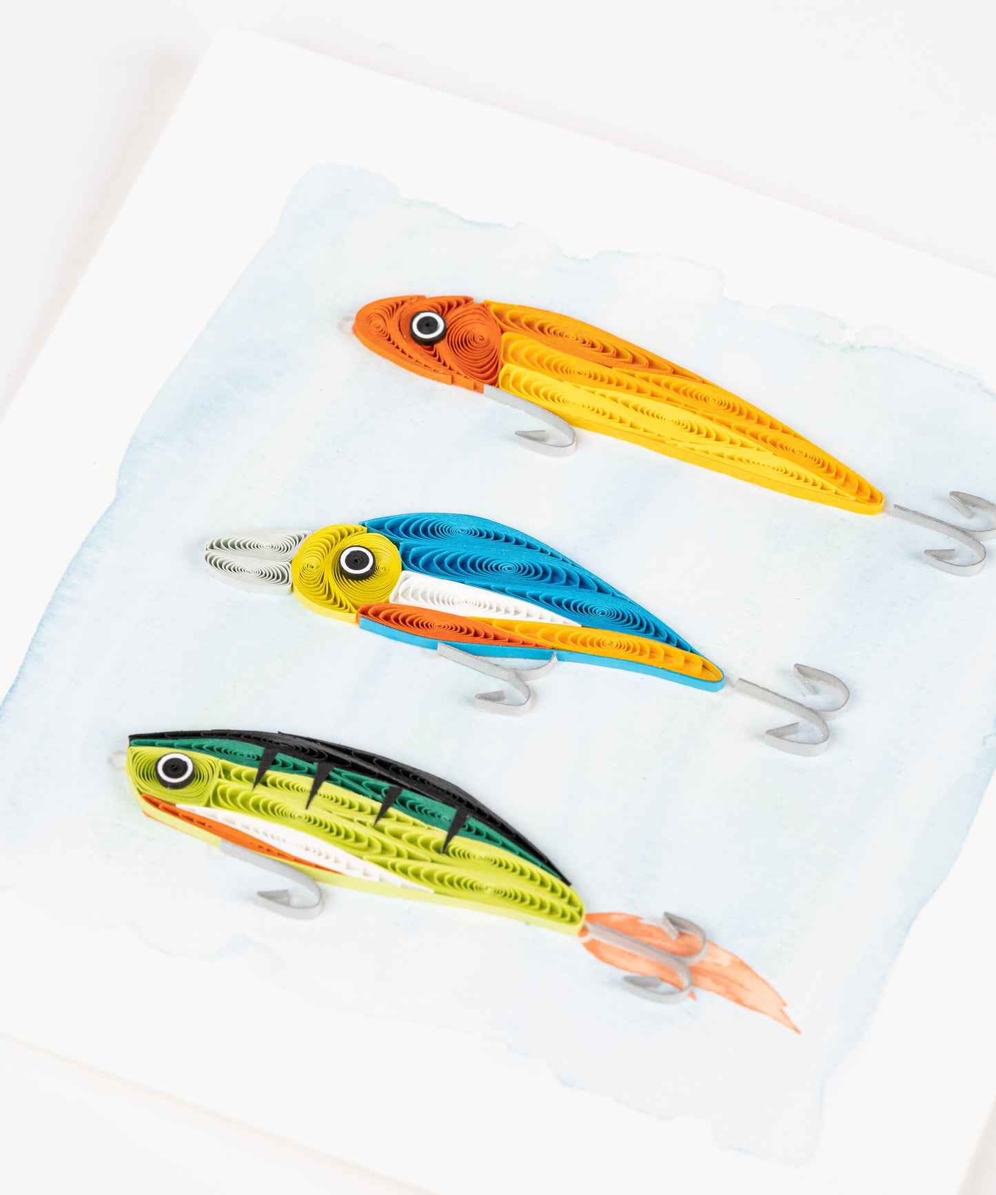 Fishing Lures Quilling Card