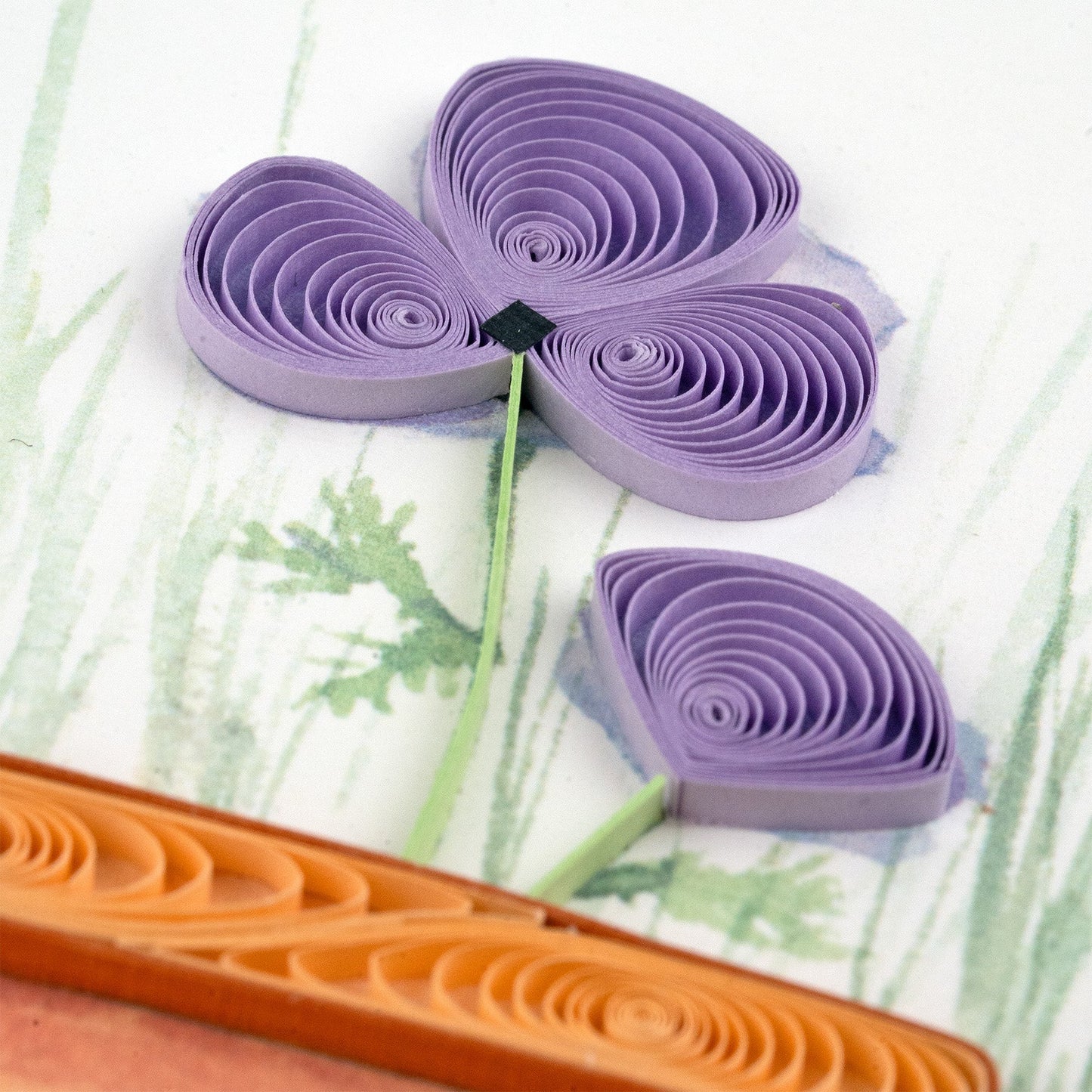 Garden Sparrow Quilling Card