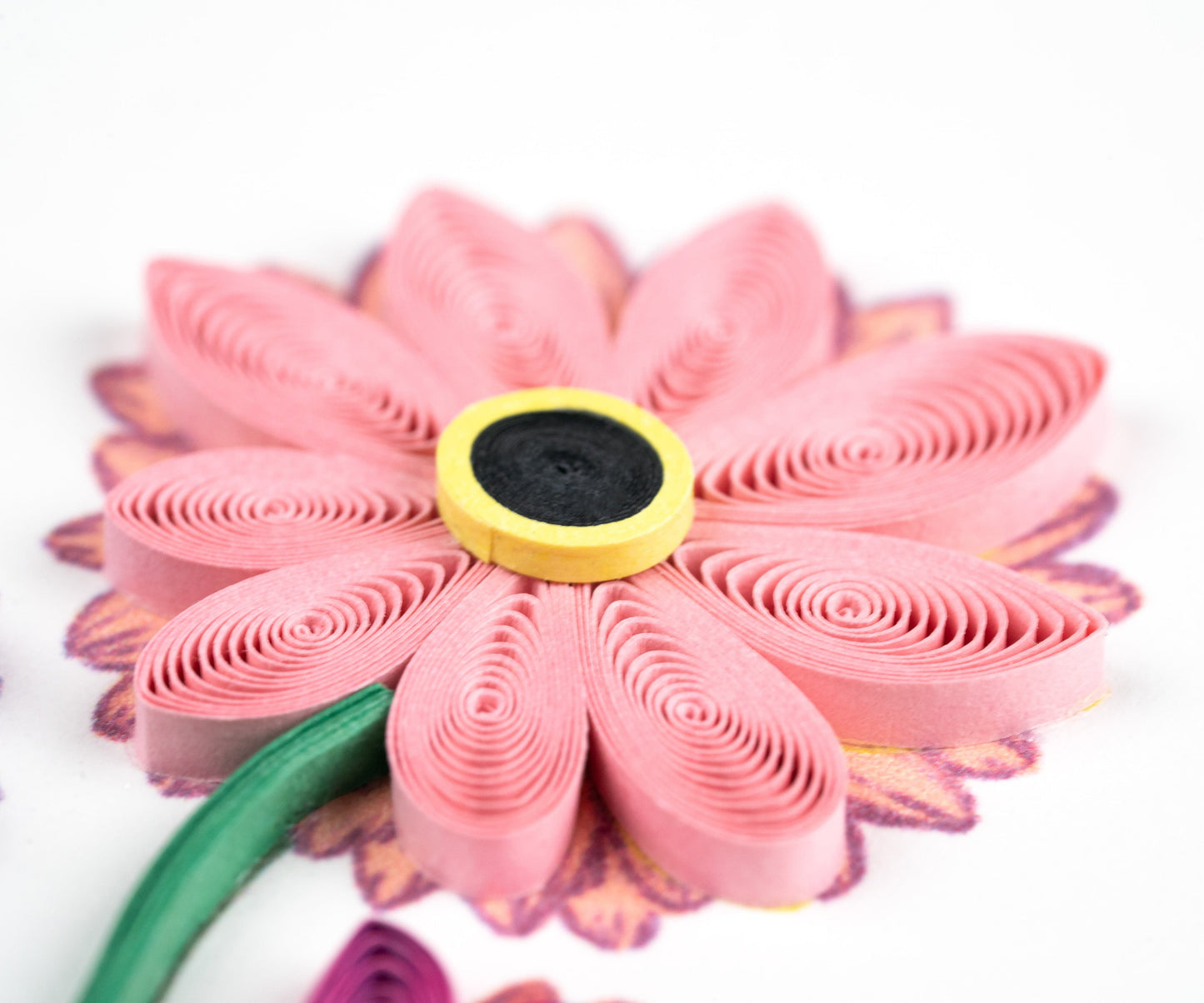 Gerbera Daisies Quilling Card