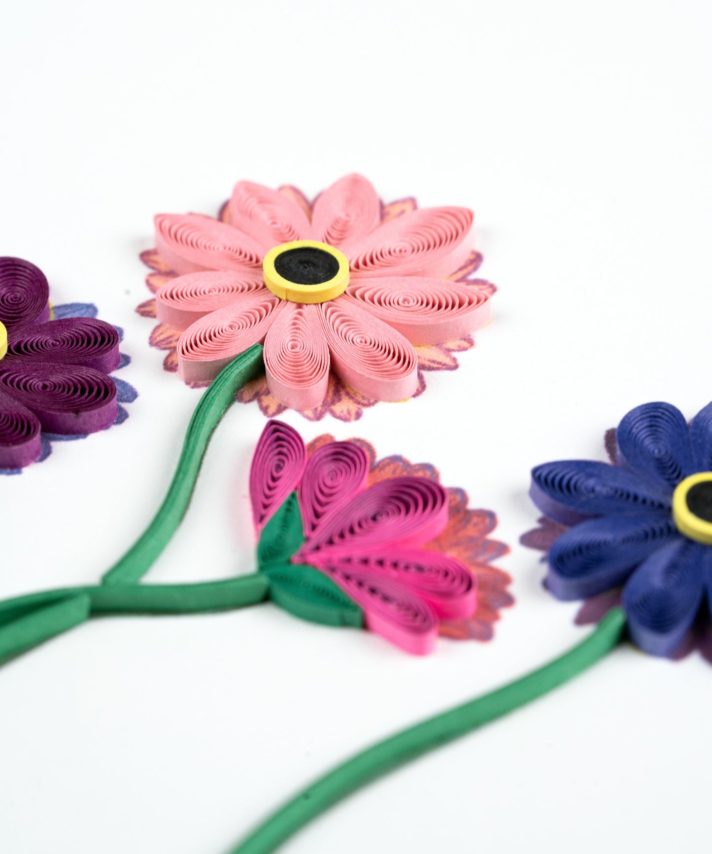 Gerbera Daisies Quilling Card