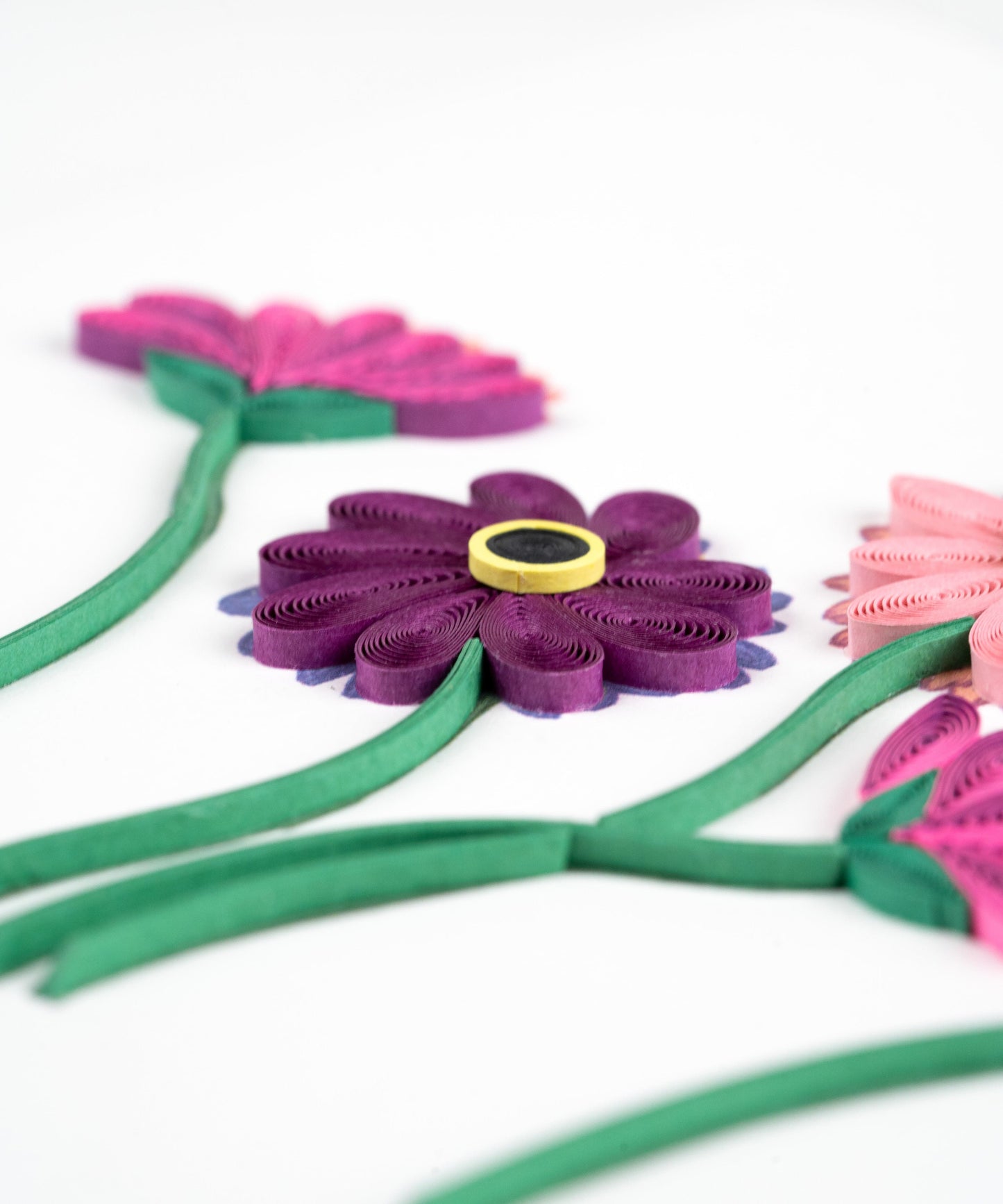 Gerbera Daisies Quilling Card