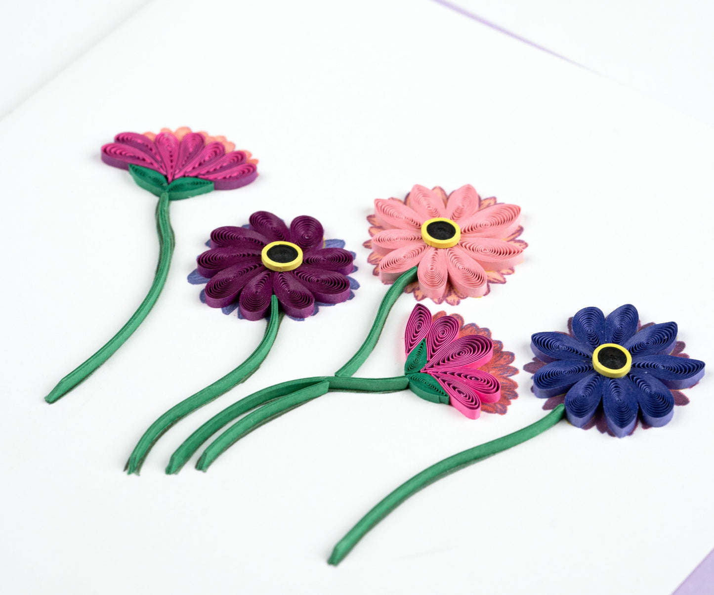 Gerbera Daisies Quilling Card