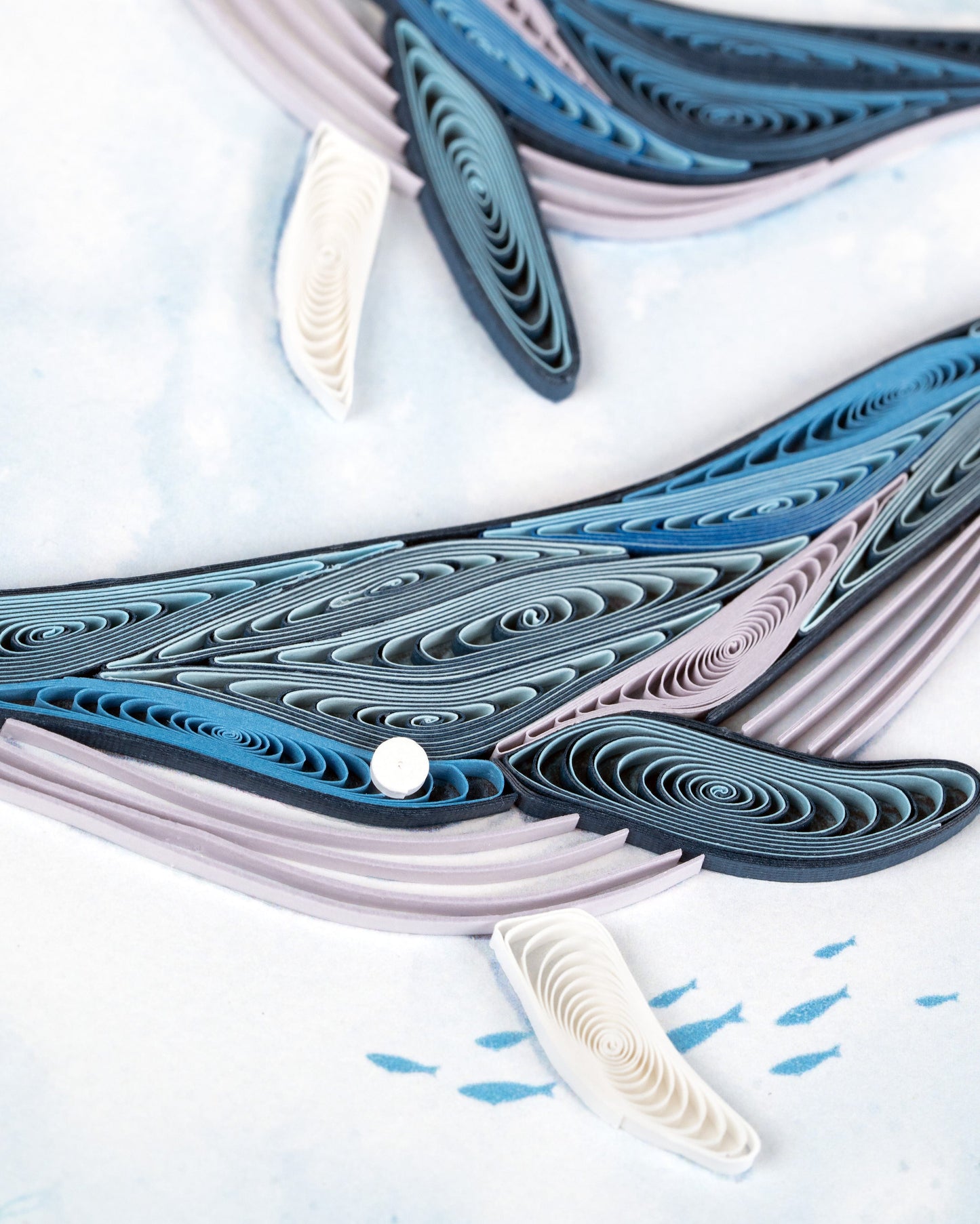 Humpback Whales Quilling Card