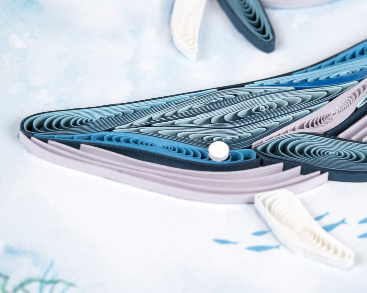Humpback Whales Quilling Card