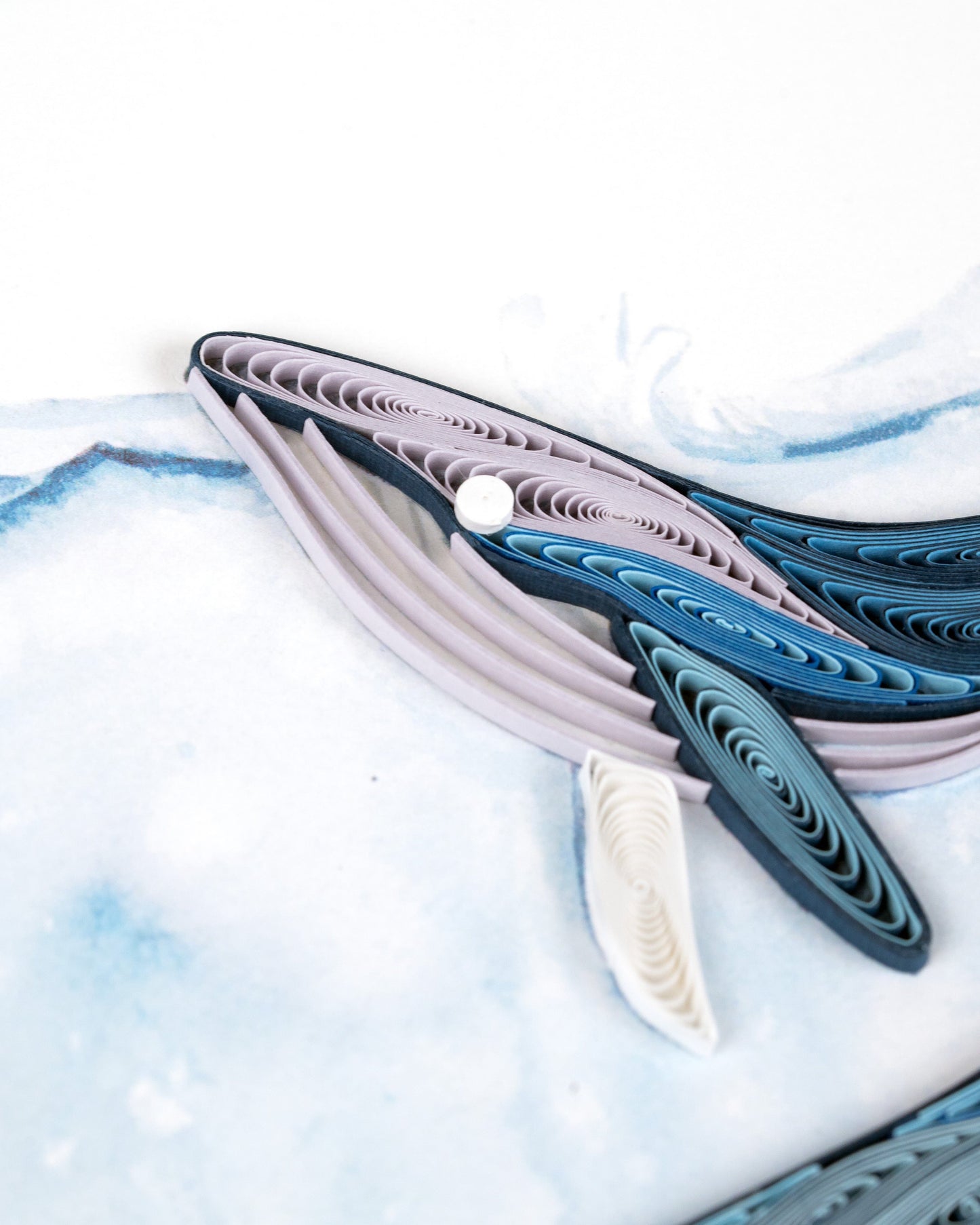 Humpback Whales Quilling Card