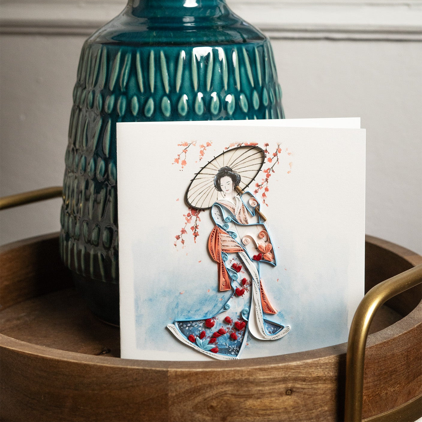 Kimono Quilling Card