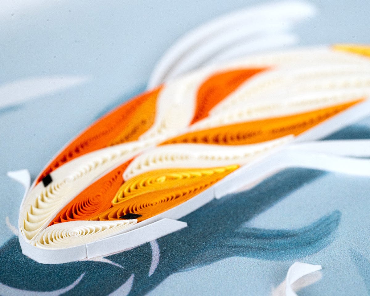 Koi Fish Pond Quilling Card