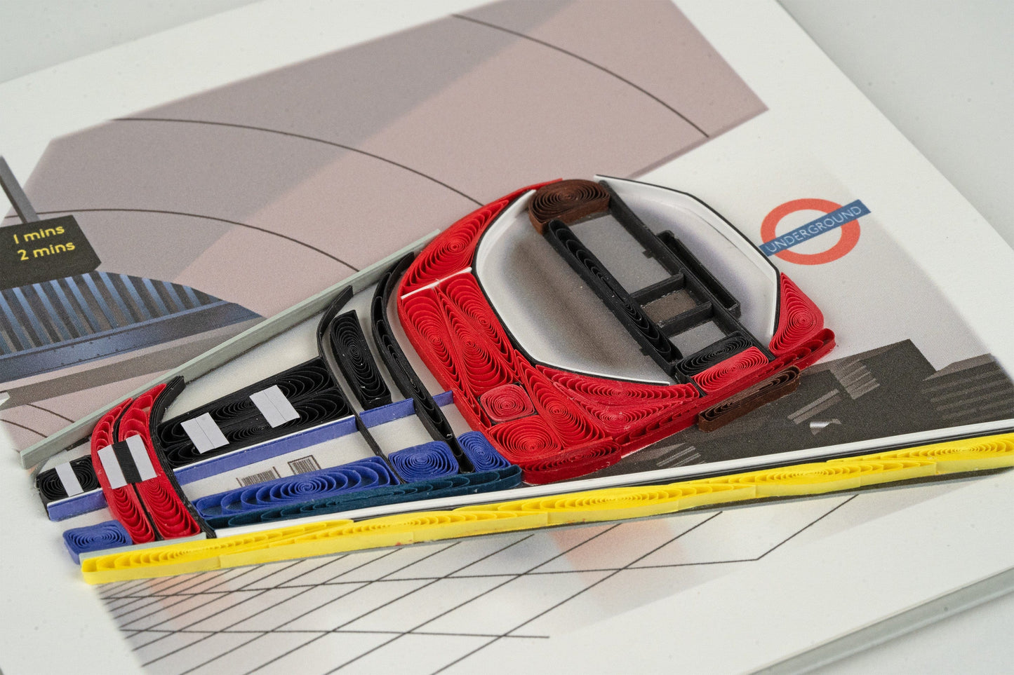 London Tube Quilling Card
