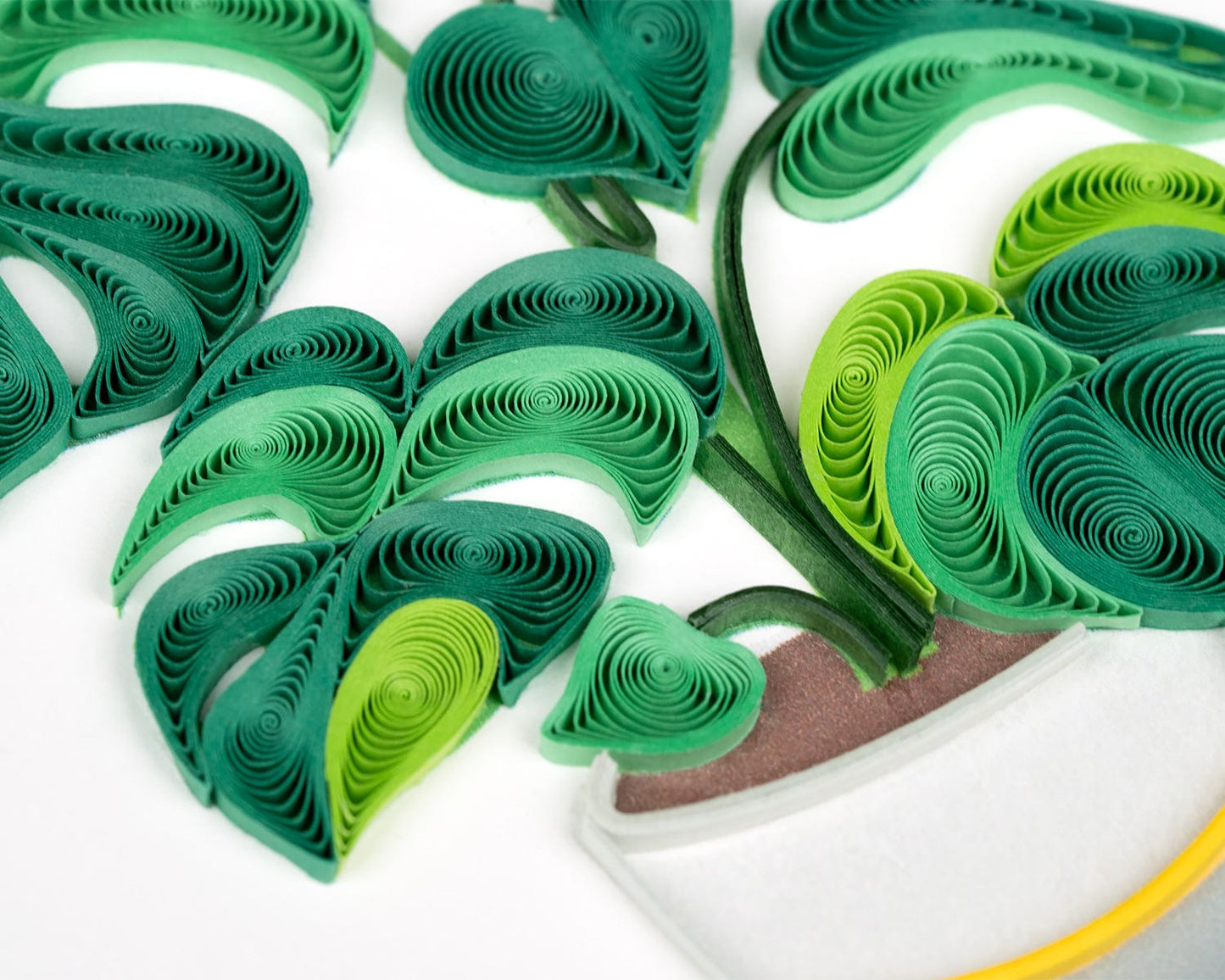 Monstera Quilling Card