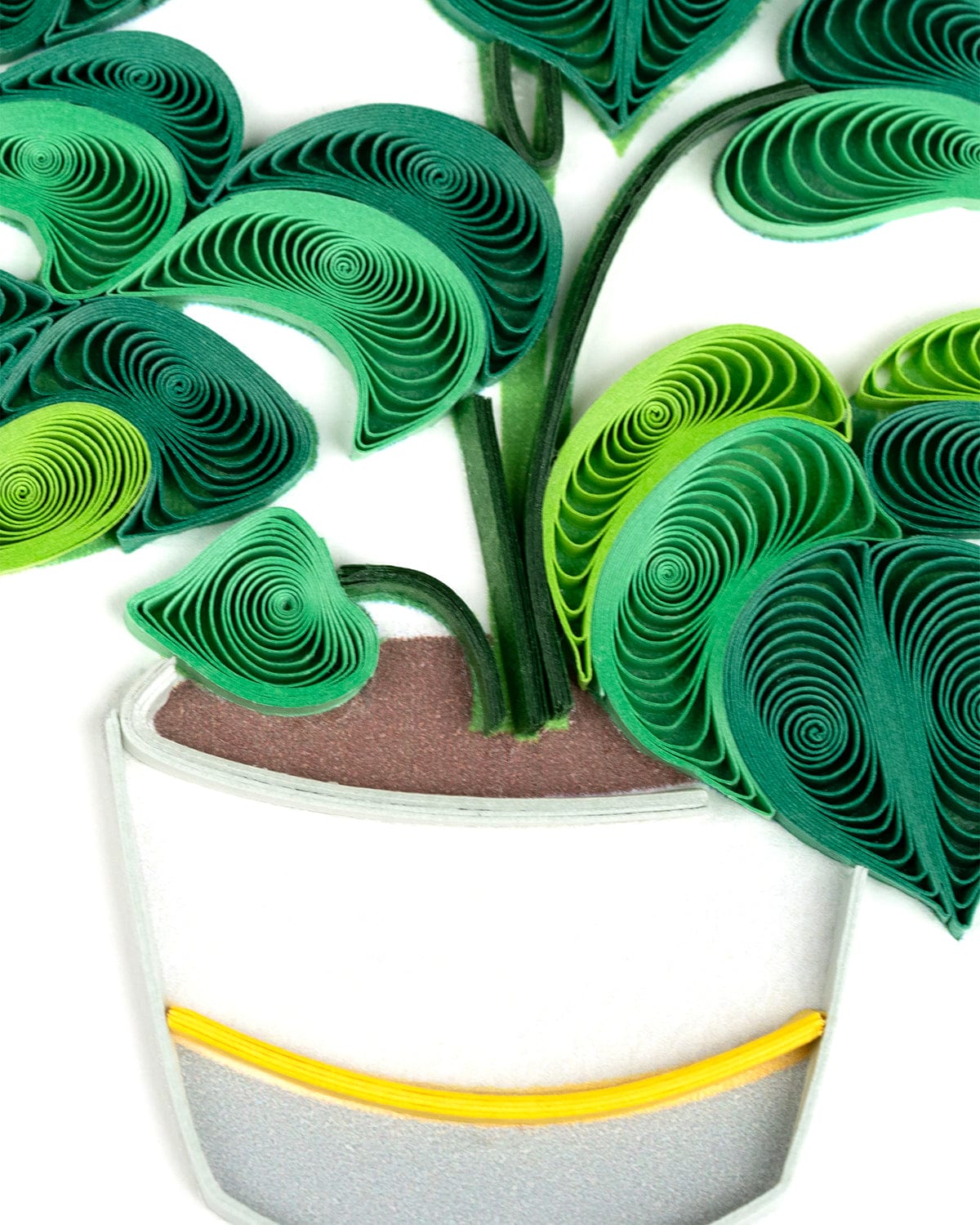 Monstera Quilling Card