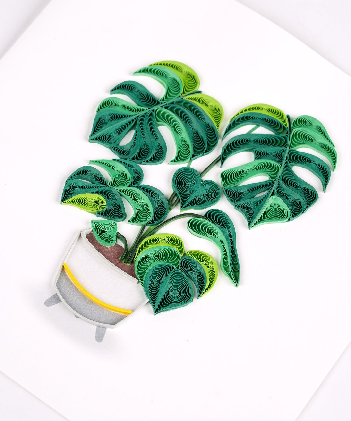 Monstera Quilling Card