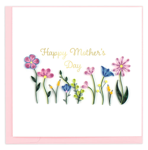 Mother's Day Wildflowers Quilling Card