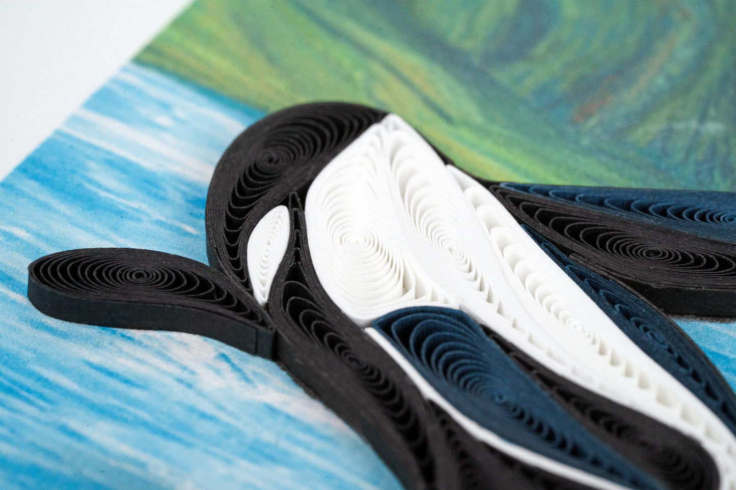 Orca Whales Quilling Quilling Card