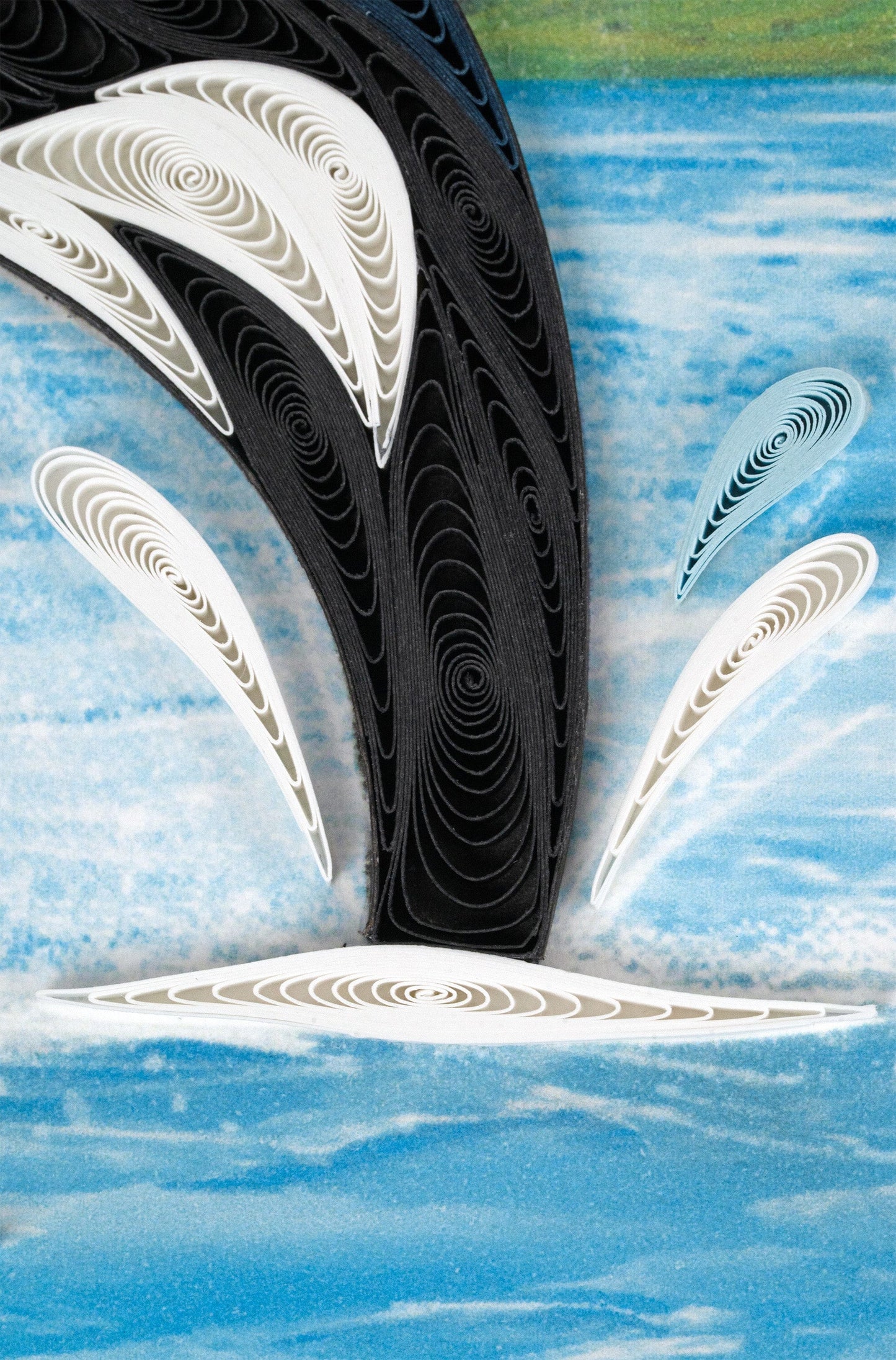 Orca Whales Quilling Quilling Card