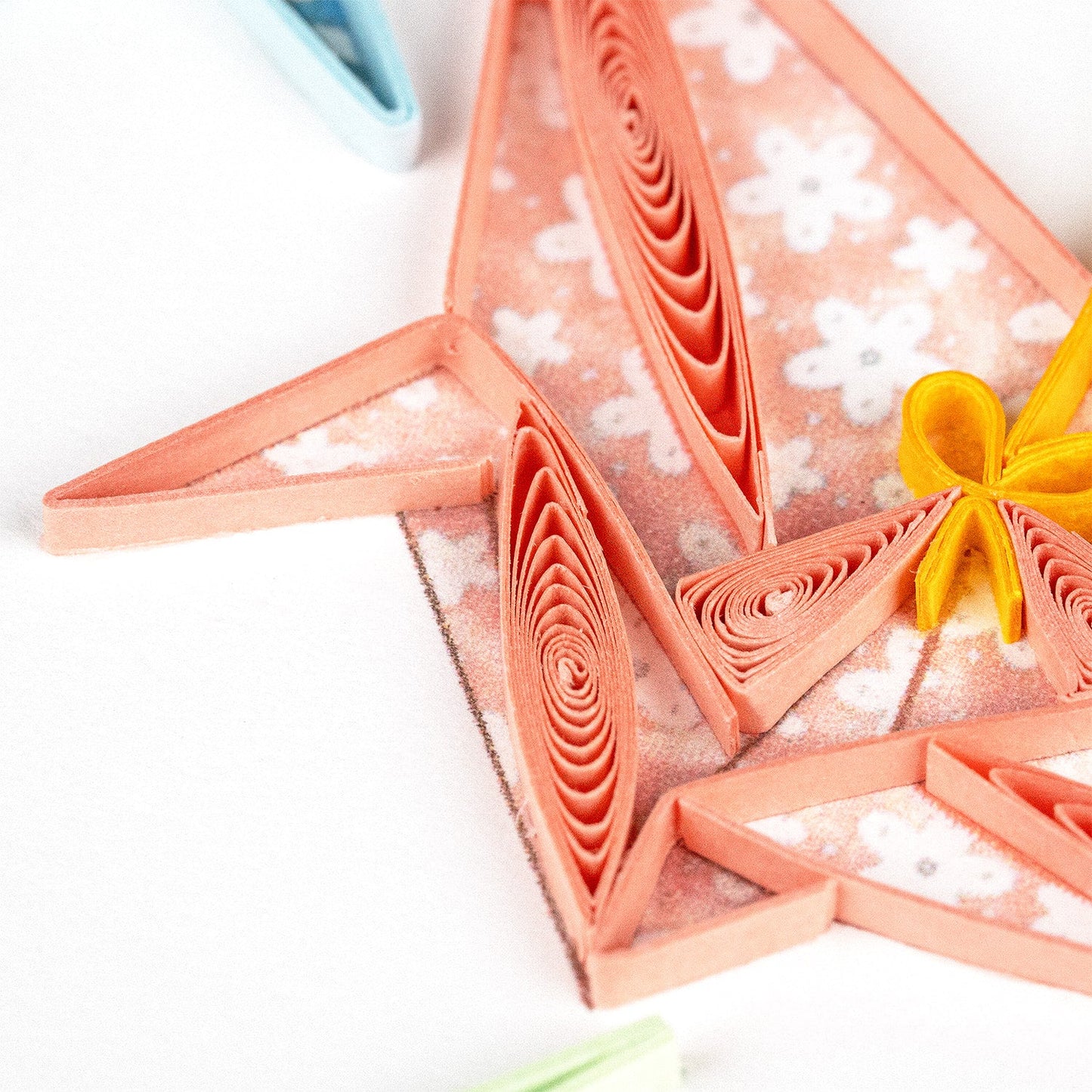 Origami Cranes Quilling Card