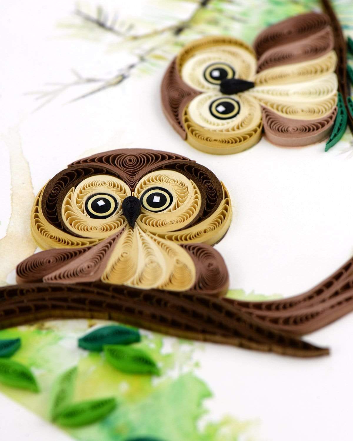 Owlets Quilling Card
